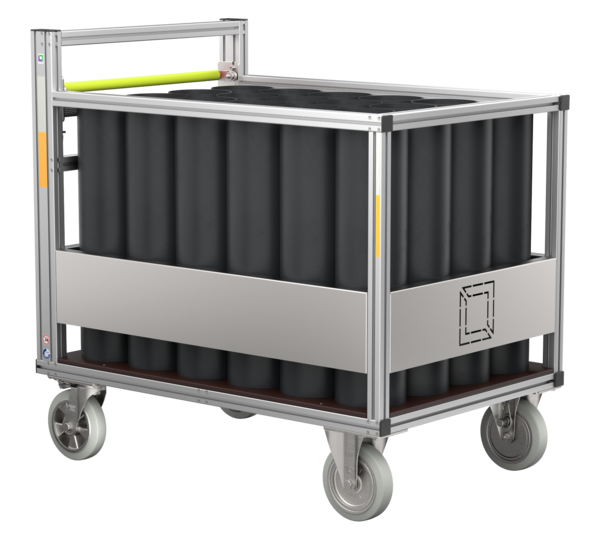 Conteneur roulant pour bouteilles d’air | © MUNK GmbH