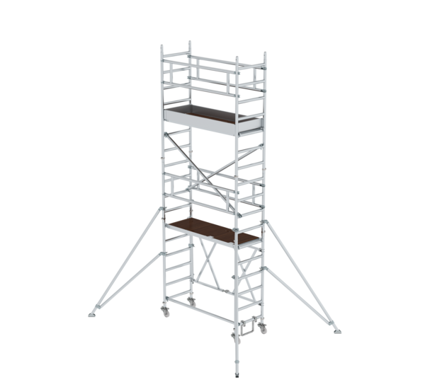 Échaf. pliant 0,75x,1,80m, av stab., ht. PF 3,80 m | © MUNK GmbH