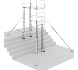 Kit d'extension de l'escalier FlexxTower pour un accès double face Structure | © MUNK GmbH
