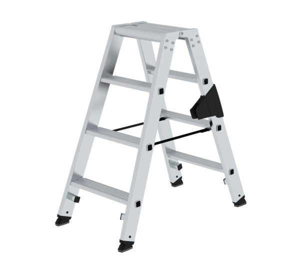 Stufen-Stehleiter beidseitig begehbar steckbar 2x4 Stufen | © MUNK GmbH