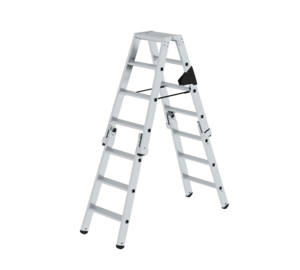 Stufen-Stehleiter beidseitig begehbar steckbar 2x4 Stufen | © MUNK GmbH