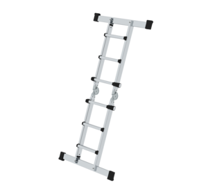Telescopic ladder 4-sec. with stabiliser, 4x3 rgs | © MUNK GmbH